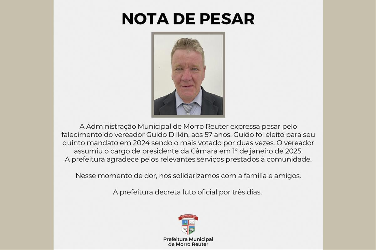 Guido Dilkin tinha 57 anos Guido Dilkin tinha 57 anos