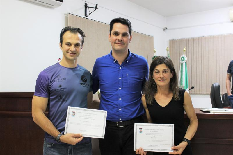 Ramon (ao centro) com Julio e Marlei (Fotos: Divulgação / Câmara)