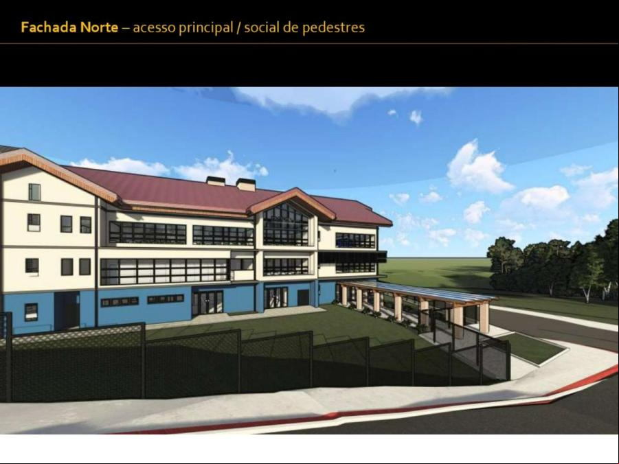 Projeto da futura escola municipal do bairro União