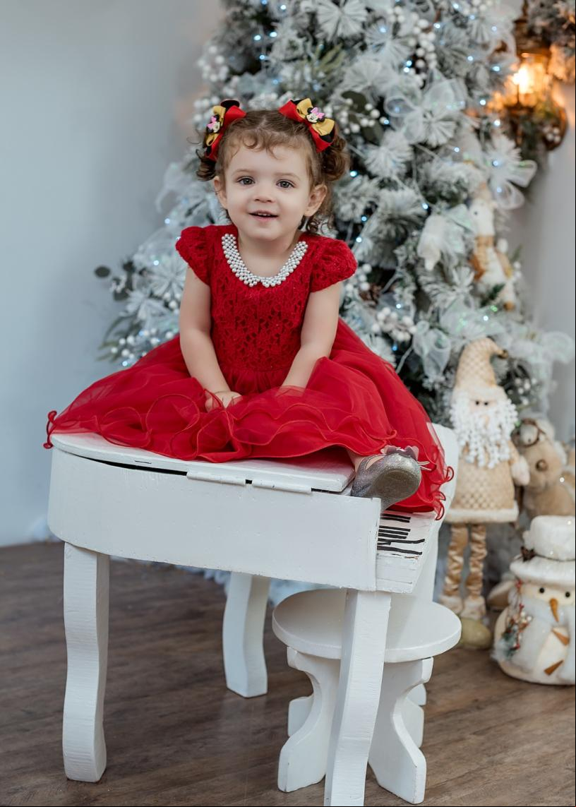 Zoe Bender Brião completou 2 anos no dia 12 de dezembro, para felicidade dos pais Francieli Daiani e Rui Robert (Foto: Studio Realce Novo Hamburgo)
